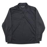 PEBBLE BEACH Womens Sweatshirt Grey 1/4 Zip M