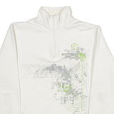 ATLAS Mens Sweatshirt White 1/4 Zip M