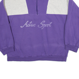 Active Sport Womens Sweatshirt Purple 1/4 Zip L