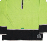 FALCHI Womens Sweatshirt Green 1/4 Zip XL