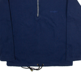 SPRINT Womens Sweatshirt Blue 1/4 Zip M