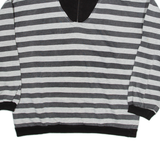 Womens Sweatshirt Grey 1/4 Zip XL