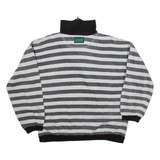 Womens Sweatshirt Grey 1/4 Zip XL