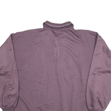 Womens Sweatshirt Purple Button Neck XL