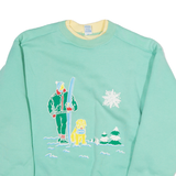 MILOU Womens Sweatshirt Blue Crew Neck S