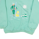 MILOU Womens Sweatshirt Blue Crew Neck S