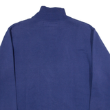 Womens Sweatshirt Blue 1/4 Zip M