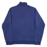 Womens Sweatshirt Blue 1/4 Zip M