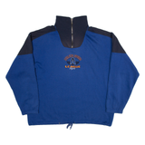 RODEO Womens Sweatshirt Blue 1/4 Zip XL