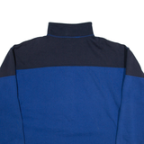 RODEO Womens Sweatshirt Blue 1/4 Zip XL