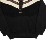 SUN CITY Womens Sweatshirt Black High Neck XL