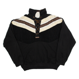 SUN CITY Womens Sweatshirt Black High Neck XL