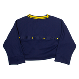 PUMA Womens Sweatshirt Blue V-Neck UK 8