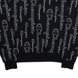 CHAMPION Womens Sweatshirt Black XL