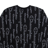 CHAMPION Womens Sweatshirt Black XL