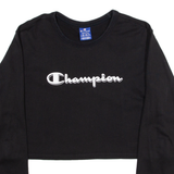 CHAMPION Cropped Womens Sweatshirt Black M