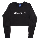 CHAMPION Cropped Womens Sweatshirt Black M