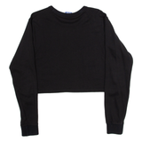 CHAMPION Cropped Womens Sweatshirt Black M