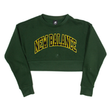 NEW BALANCE Cropped Womens Sweatshirt Green S