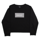 DKNY Womens Sweatshirt Black L