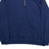 SWITCHER Mens Sweatshirt Blue 1/4 Zip L