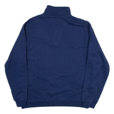 SWITCHER Mens Sweatshirt Blue 1/4 Zip L