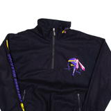 ODLO Womens Sweatshirt Black 1/4 Zip 90s L