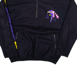 ODLO Womens Sweatshirt Black 1/4 Zip 90s L