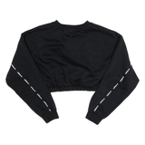 ADIDAS Cropped Womens Sweatshirt Black UK 12