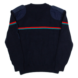 Womens Sweatshirt Blue V-Neck L