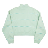 ME. Womens Sweatshirt Green 1/4 Zip L
