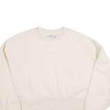 ADIDAS Womens Sweatshirt Cream UK 4