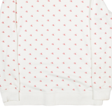 CALVIN KLEIN JEANS Womens Sweatshirt White Roll Neck M