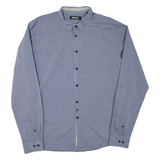 DKNY Mens Plain Shirt Grey Long Sleeve XL