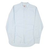 TIMBERLAND Mens Plain Shirt Blue Long Sleeve S