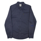 LEE Mens Plain Shirt Grey Long Sleeve S