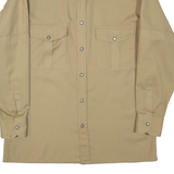 TREMOLA Mens Plain Shirt Beige Long Sleeve L