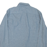 TOMMY HILFIGER Mens Shirt Blue Striped Long Sleeve 2XL