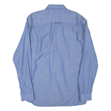 TOMMY HILFIGER Mens Shirt Blue Striped Long Sleeve L