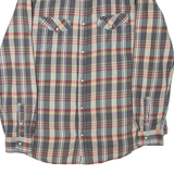 WRANGLER Mens Shirt Grey Check Long Sleeve 2XL
