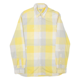 CALVIN KLEIN JEANS Mens Shirt Yellow Check Long Sleeve S