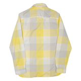 CALVIN KLEIN JEANS Mens Shirt Yellow Check Long Sleeve S