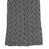 MONSOON Womens Maxi Skirt Black Long Viscose Floral UK 10