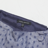 LAURA ASHLEY Womens Straight Skirt Black Short Polka Dot UK 12