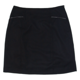 LAURA ASHLEY Womens Straight Skirt Black Short UK 12