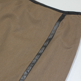 LAURA ASHLEY Womens Straight Skirt Brown Short UK 12