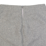 MINT VELVET Womens Straight Skirt Grey Short Wool UK 8