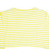 JOSEPH Womens Oversized Top Yellow Long Sleeve Striped S