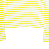 JOSEPH Womens Oversized Top Yellow Long Sleeve Striped S