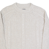 GAP Womens Jumper Beige Cable Knit M